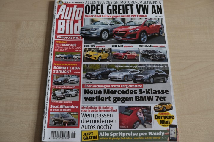 Deckblatt Auto Bild (38/2013)
